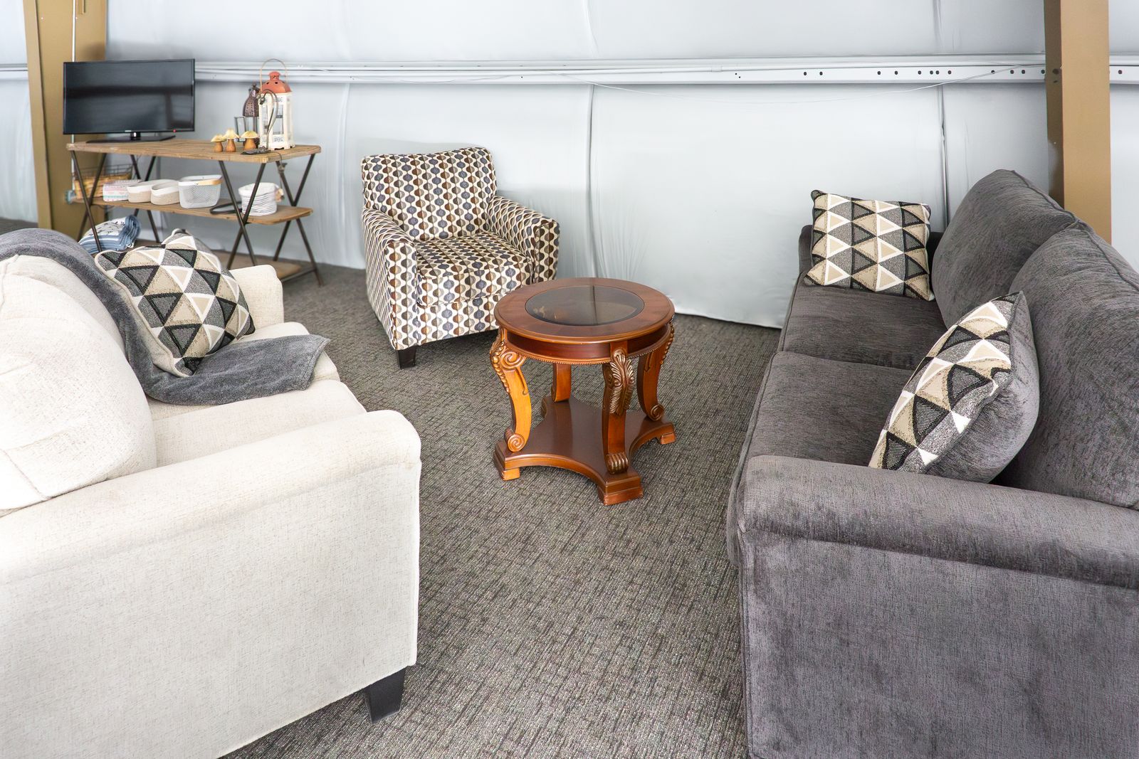 Soft seating and armchairs in the Loft lounge
